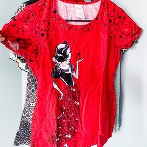 Disney’s Snow White Scrub Top